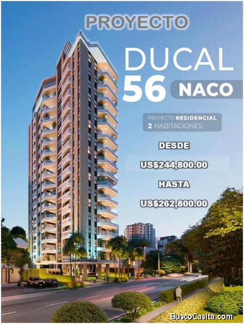 Exclusiva Torre de Apartamentos en NACO, de 2  HABS., TORRE DUCAL 56, APROVECHE