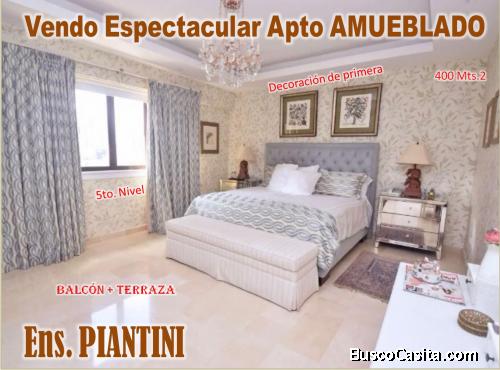 ESPECTACULAR APTO FINAMENTE DECORADO Y AMUEBLADO, ENS. PIANTINI