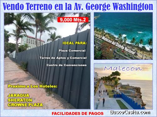 Vendo 9,000 mts.2 en el MALECON DE SANTO DOMINGO, PROX. A LOS PRINCIPALES HOTELES DE LA ZONA