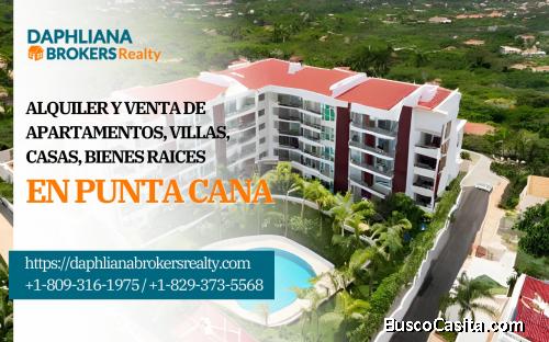 In Downtown Punta Cana Apartment for rent  1 BR  1 Bath Fourth level 1 and 2 Parking lots