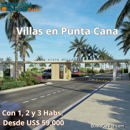 Villa en venta complejo DE 3 recámaras  en Verón Bávaro