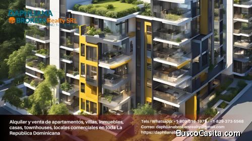 Busco Rentas, Alquileres con balcón En Renacimiento, La Julia, Piantini, Naco