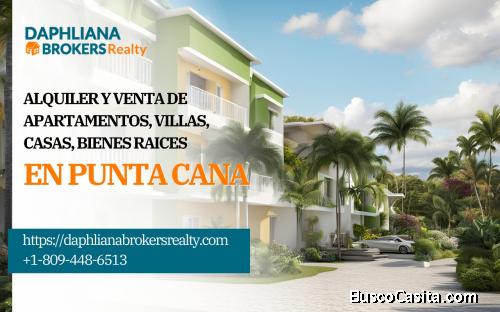 El Cortecito Villas for rent with social area  1, 2 & 3 Baths  3rd floor One Parking | 1-809-448-651