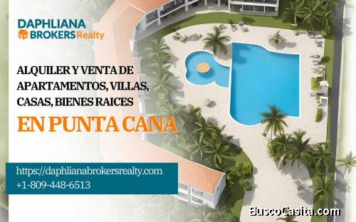 Verón Duplex for rent    Second level 1, 2 Parking spaces | 1-809-448-6513