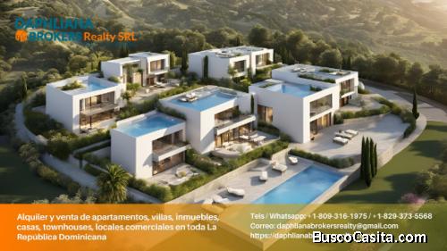 En construcción Townhouse, villa, casa, vivienda 1, 2, 3 Dormitorios En Cana Bay, Bavaro, Vista Cana