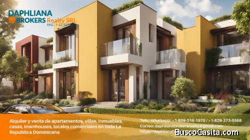 Townhouses, villas, houses, homes, properties, for rent or sale In Juan Dolio, La Romana, Punta Cana
