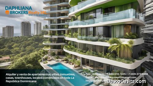 1, 2, 3 habs, dormitorios, piezas en Los Cacicazgos Renta y alquiler Nuevos Aptos  Listos