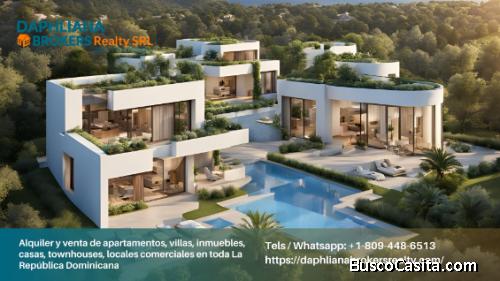1 recámara  Serralles En renta Nuevos Condos Amueblados | 1-809-448-6513 