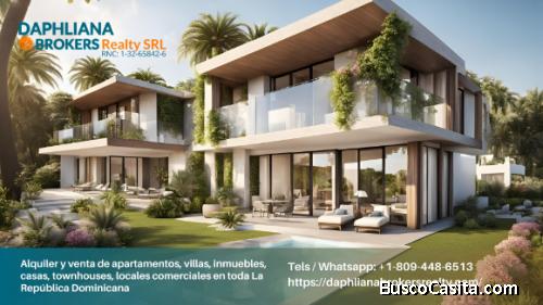 1, 2 recámaras, habitaciones, dormitorios  En Piantini Arrendamiento Departamentos Vacíos | 1-809-44