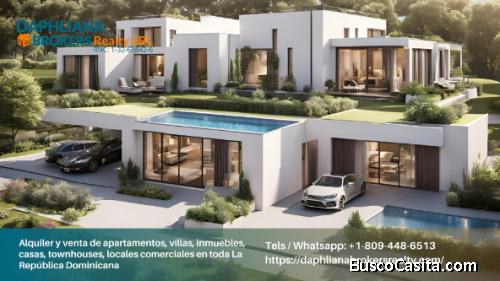 1, 2, 3 dormitorios  Julieta Morales Alquileres y rentas Nuevo Condo Amoblado | 1-809-448-6513