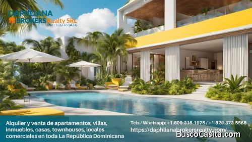 Properties 1, 2, 3, 4 Beds En Playa Bávaro | 1-809-316-1975