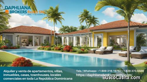 Se alquila Propiedad 1, 2 & 3 Habitaciones In Punta Cana | 1-809-316-1975