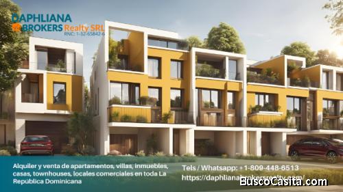 3 habitaciones  En La Anacaona Arriendo Residenciales Amueblados | 1-809-448-6513 