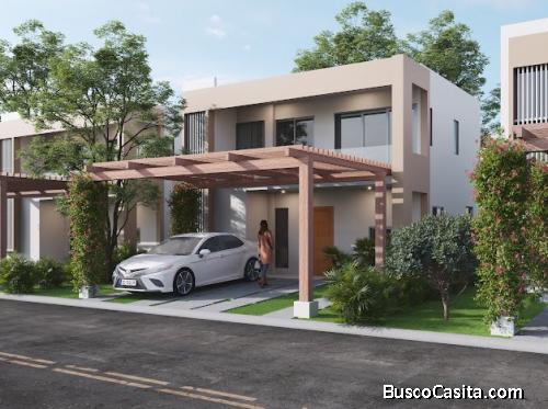 VENDO Proyecto De Villas De 2 Niveles Con Linea Blanca Incluida En Punta Cana