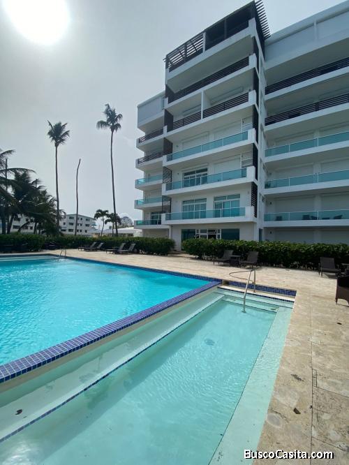 Vendo o alquilo apartamento amueblado con vista al mar en Juan Dolio,  Apartamento en sexto nivel, u