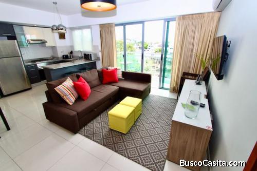 ALQUILO O VENDO APARTAMENTO EN GASCUE CON VISTA AL MAR