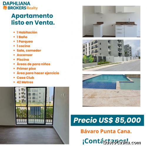 Apartamento nuevo para inversion en bavaro punta cana