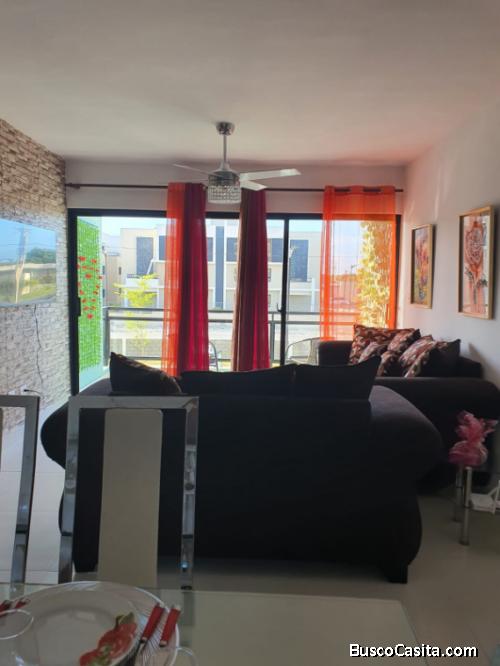 Tres habitaciones Departamento amueblado en alquiler en Punta Cana