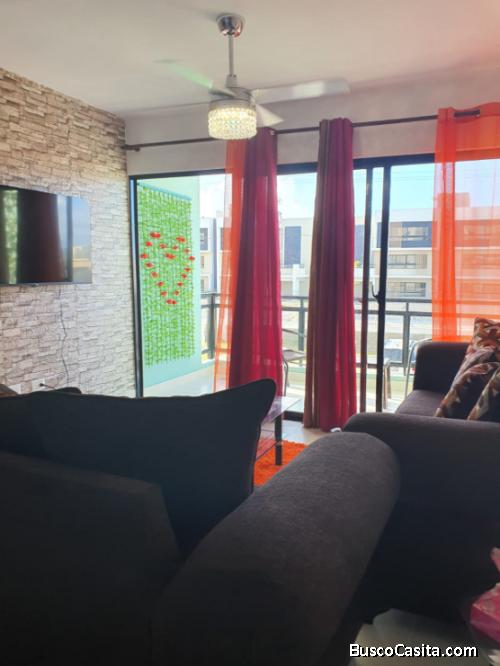 Tres habs Inmuebles amoblados en alquiler En Punta Cana