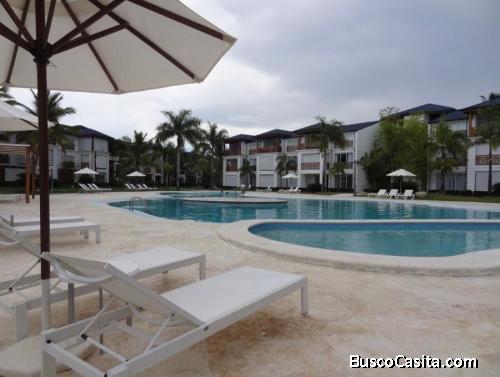 Vendo Apto Amueblado en Playa Dorada, Residencial Riviera Azul, 105 Mts.2, 2 habs…..PUERTO PLATA