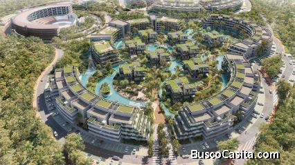 Apartamento de 2 habitaciones piso alto en River island en punta cana