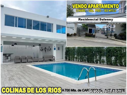 Vendo APTO 2 HABS. en COLINAS DE LOS RIOS por detrás de CARREFOUR, RES SULENNY, a 700 Mts. AUT. DUAR