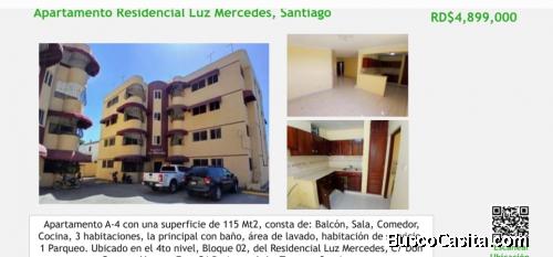 VENDO APARTAMETNO EN  SANTIAGO