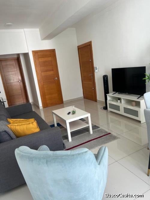 Apartamento en alquiler amueblado en Serralles, Distrito Nacional, Santo Domingo.