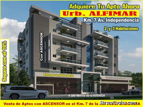 Proyecto de Aptos en ALFIMAR, km.7 de la Independencia, de 2 y 3 habitaciones, con Ascensor