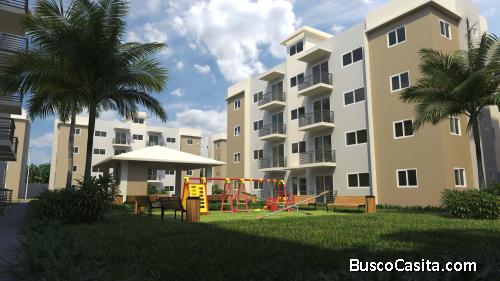 Apartamento en venta Primer piso con patio En Ciudad Juan Bosch, Santo Domingo Este.