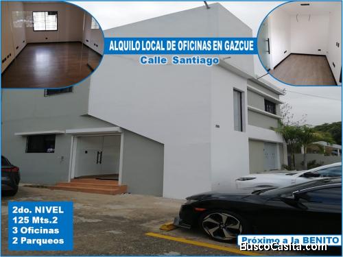 ALQUILO LOCAL DE OFICINAS, 125 Mts.2 EN GAZCUE, CALLE SANTIAGO,   PROX. A LA BENITO MONCION