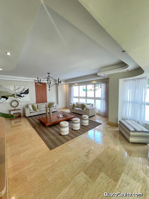 Apartamento en Alquiler con linea blanca, piso 13, Bella Vista, Distrito Nacional, Santo Domingo.