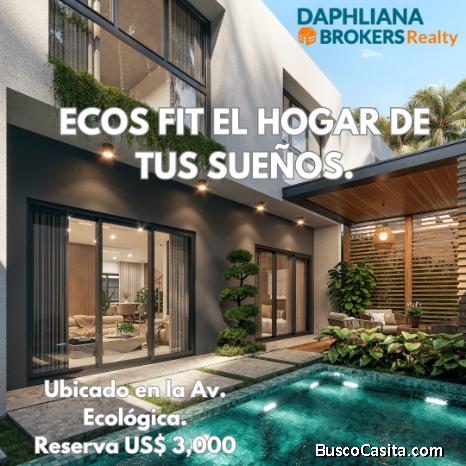 Santo Domingo Oriental Residencial Vivienda de 3 (tres) habitaciones (2) dos baños 