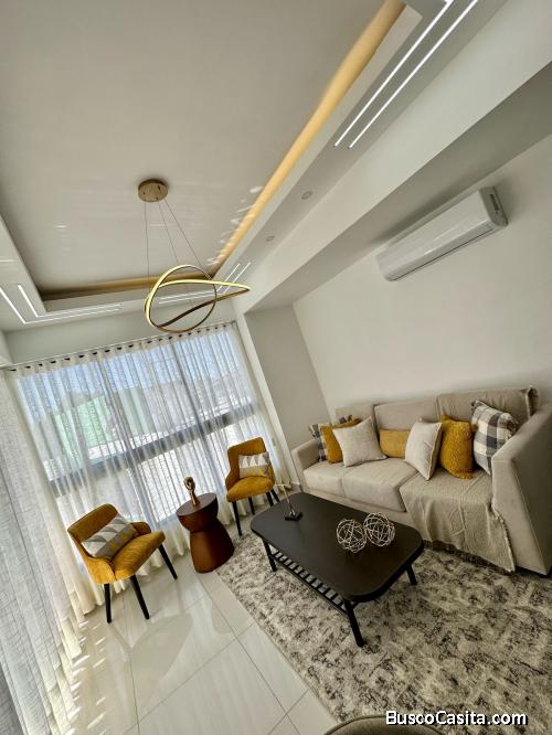 Apartamento amueblado en alquiler en Renacimiento, Distrito Nacional, Santo Domingo.