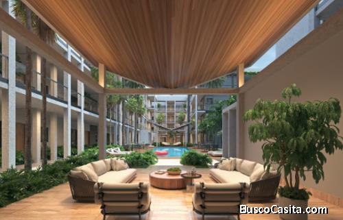 Venta de Condo dos dormitorios  en Cuarto Nivel EN EL RESIDENCIAL DE BRISAS DE PUNTA CANA