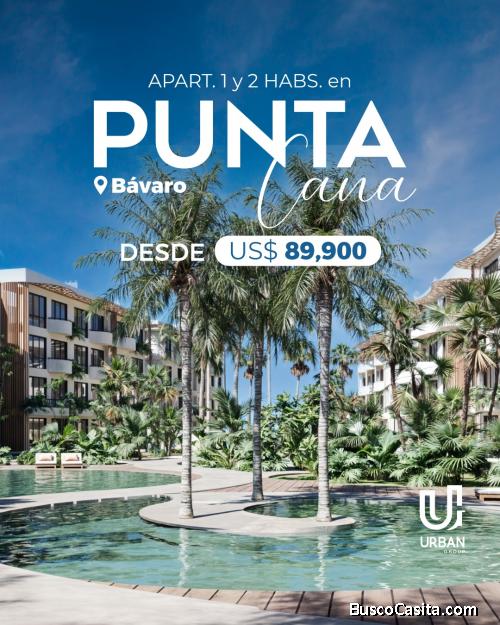 APARTAMENTOS DE 1 Y 2 HABITACIONES EN PUNTA CANA