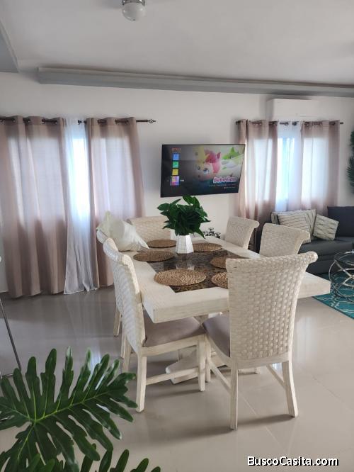 En renta, alquiler Vivienda, Casa de 2 habitaciones Amueblada en Brisa De Punta Cana Cerca de Downto