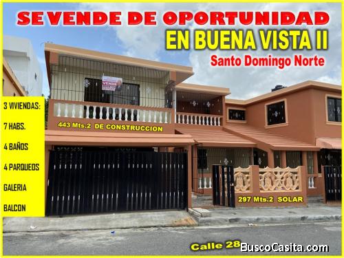 Vendo Casa 2 Niveles en Buena vista 2da., REMODELADA Y REBAJADA, 7 habitaciones y 443 Mts.2. IDEAL P