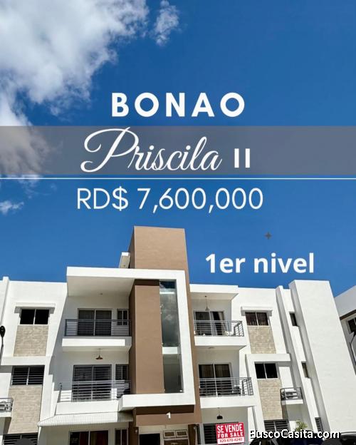 APARTAMENTO AMPLIO DE VENTA EN BONAO