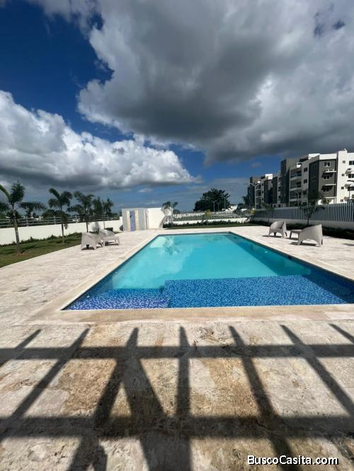 Apto de 3 habitaciones con piscina y gym