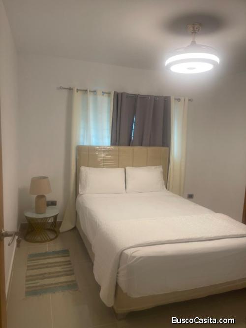 Hermoso apto amueblado en la Republica de Colombia con gym y piscina