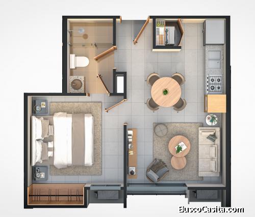 Bavaro island en cosntruccion con ascensor y linea blanca en bavaro punta cana