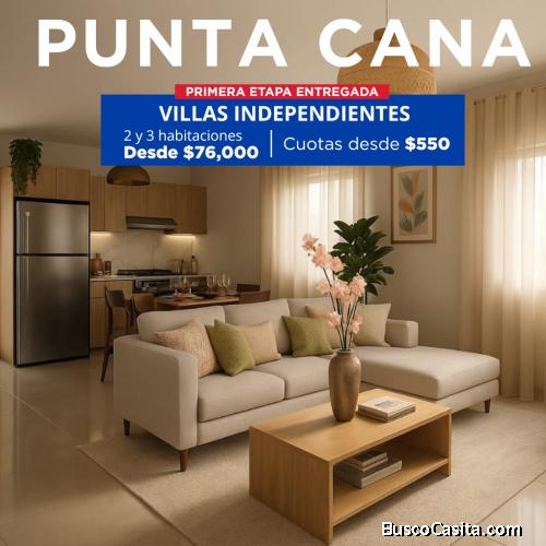Alta vista villas en cosntruccion en punta cana con piscina, casa club, area para los ninos 
