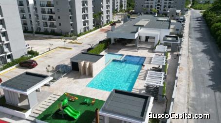Apartamento listo de 1,2 y 3 habitaciones en ventas con ascensor y piscina bavaro punta cana