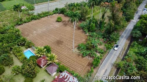 TERRENO DE 8.5 TAREAS DE VENTA EN BONAO