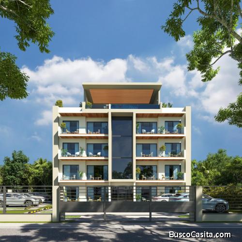 Apartamentos modernos con áreas sociales premium