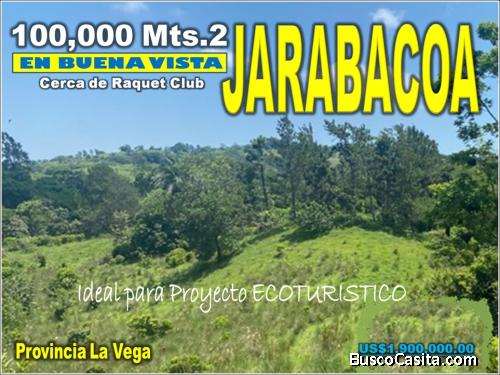Vendo 100,000 Mts.2 de Terreno en BUENA VISTA, JARABACOA