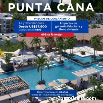 Los Robles Residences Proyecto residencial 1, 2 Recámaras en venta en La Altagracia Bávaro - Oportun