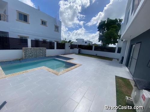 Residencia Familiar Disponible en Renta en Primaveral II, Bávaro – Punta Cana