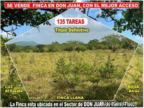 Vendo Finca GANADERA – AGRICOLA de 135 tareas en DON JUAN, MONTE PLATA